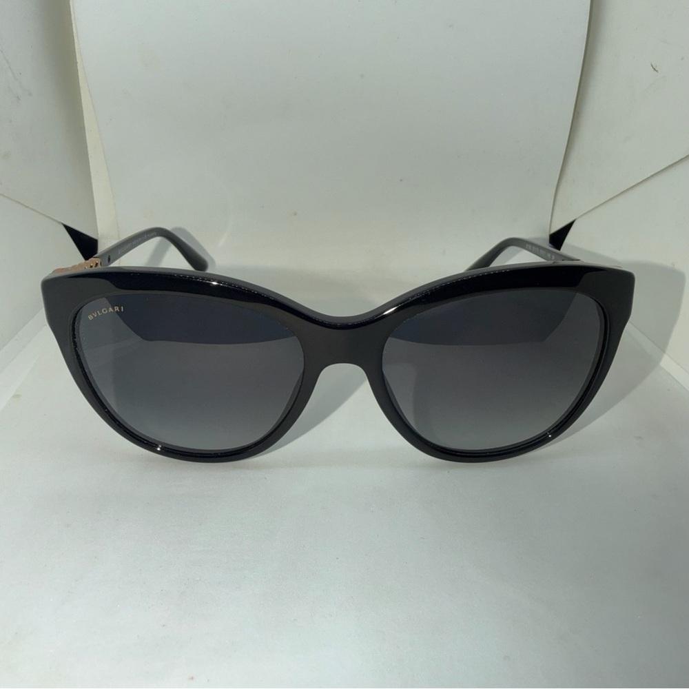 Bulgari Black and Gold Women's Sunglasses